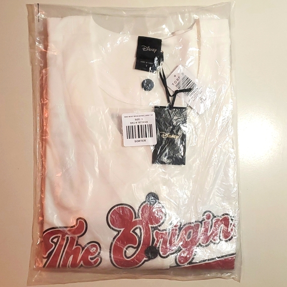 ❤️NWT VINTAGE TORRIID MICKEY MOUSE BASEBALL JERSEY SHIRT - DISNEY TOP BUTTONS - Picture 5 of 10